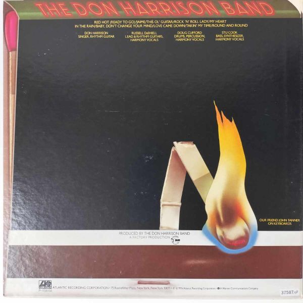 37587【プロモ盤】 Don Harrison Band / Red Hotの画像2