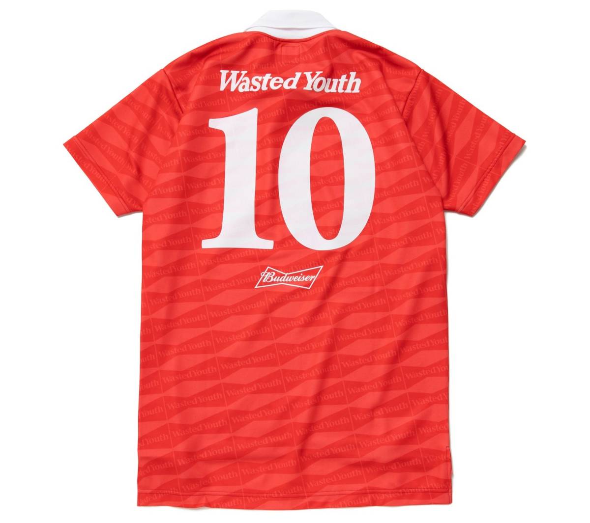 M Wasted Youth x Budweiser SOCCER GAME SHIRT Red VERDY GDC Girls Don't Cry バドワイザー サッカーゲームシャツ ヴェルディ ガルドン_画像3