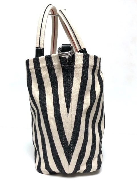  two point and more free shipping!2A54[ beautiful goods ] Ralph Lauren canvas × leather stripe 3WAY tote bag handbag shoulder bag 