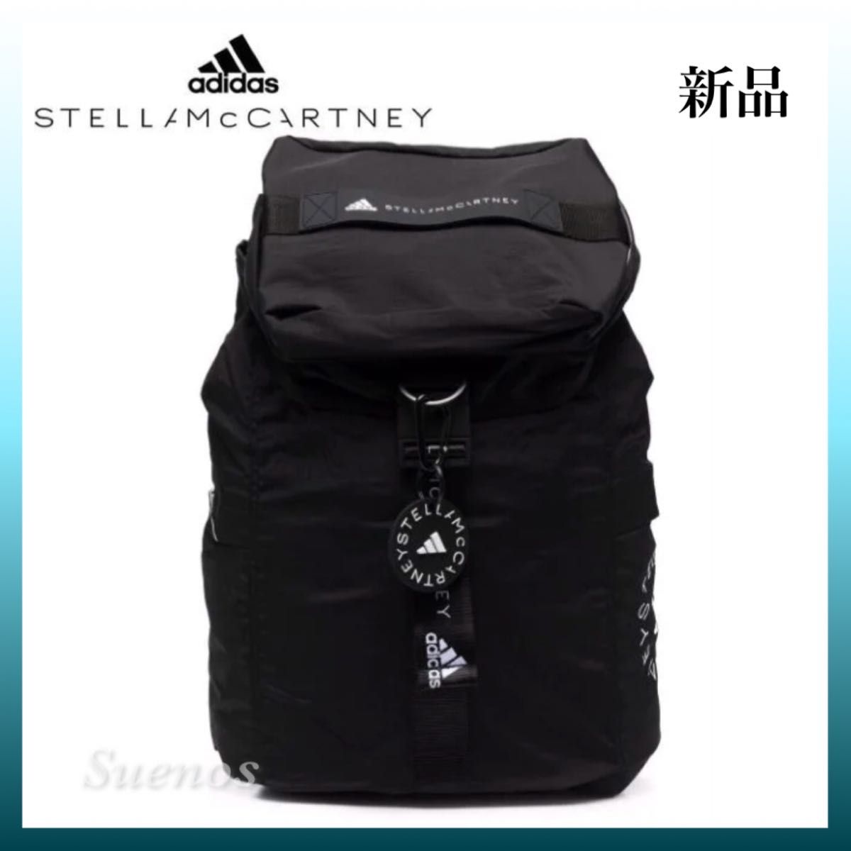 新品 人気 adidas by Stella McCartney バックパック ブラック 新品 人気 adidas by Stella McCartney バックパック ブラック