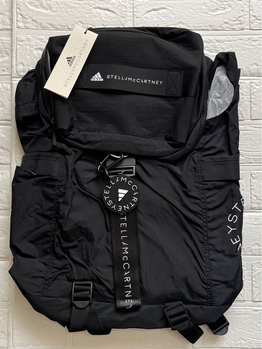新品 人気 adidas by Stella McCartney バックパック ブラック 新品 人気 adidas by Stella McCartney バックパック ブラック
