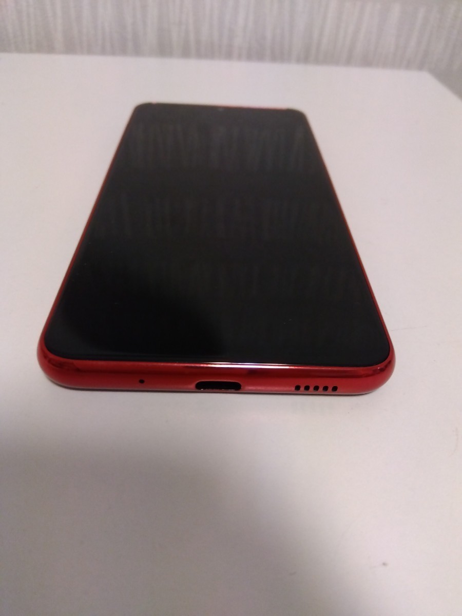 【SIM解除済み・】 docomo SAMSUNG Galaxy A20 SC-02M Red SIMロック解除 Android 【A241】_画像6
