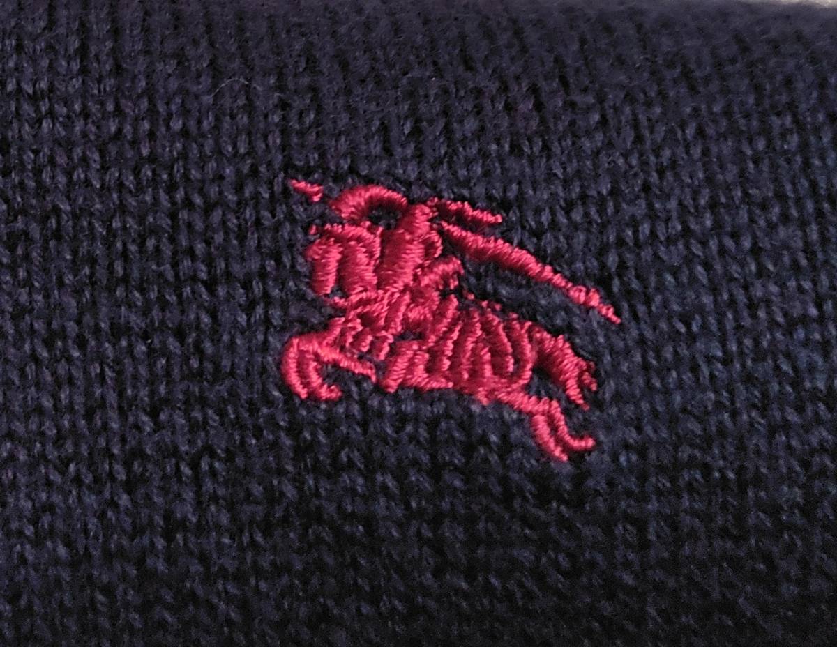 BURBERRY BLACK LABEL ホース 刺繍ロゴ Fスエード 切替-