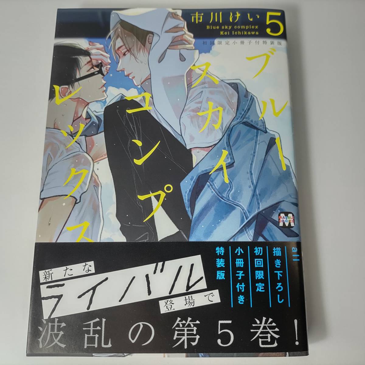 ブルースカイコンプレックス 5巻 初回限定小冊子付特装版 (マーブルコミックス) 市川けい (著) 購入特典イラストカード付 ペーペー付