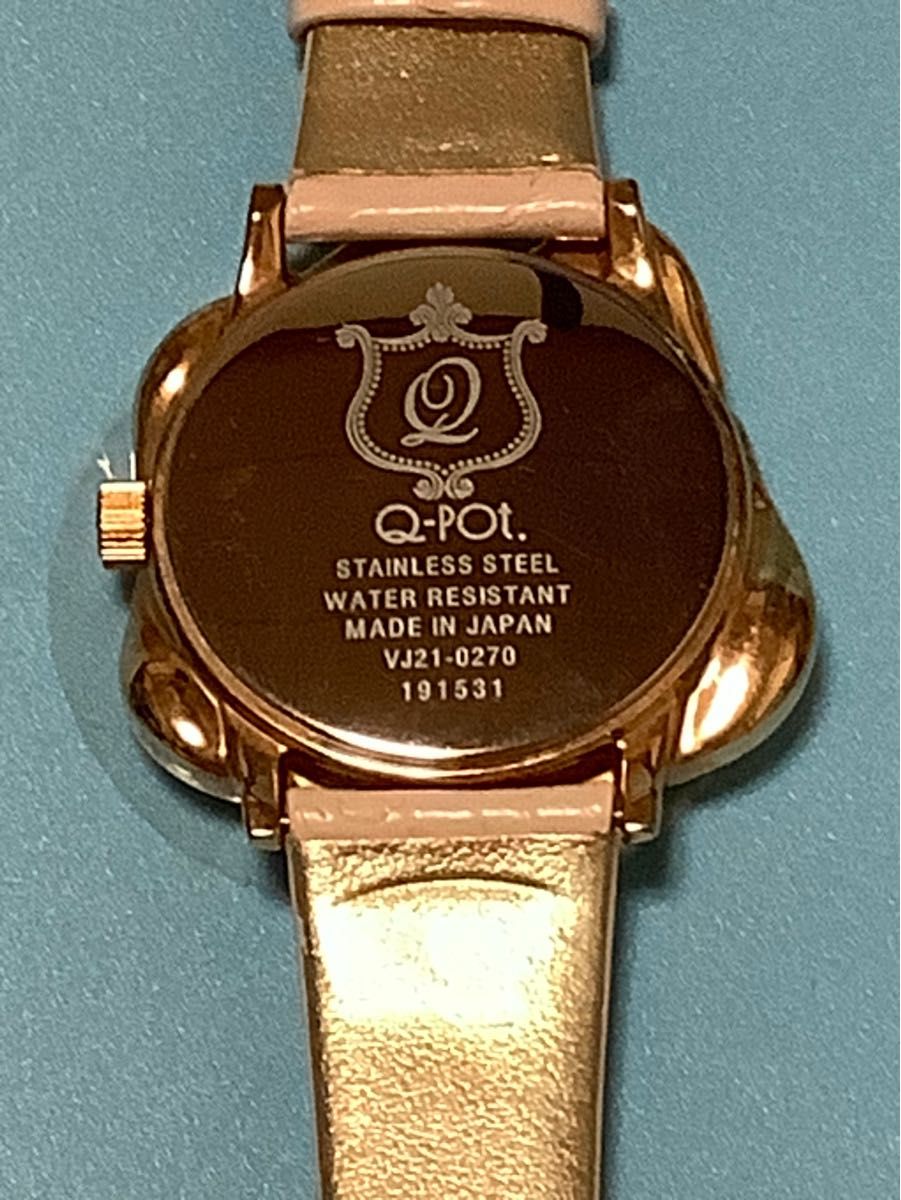 q-pot トケトケイ ストロベリーチョコレート×ピンクゴールド 腕時計 - 時計