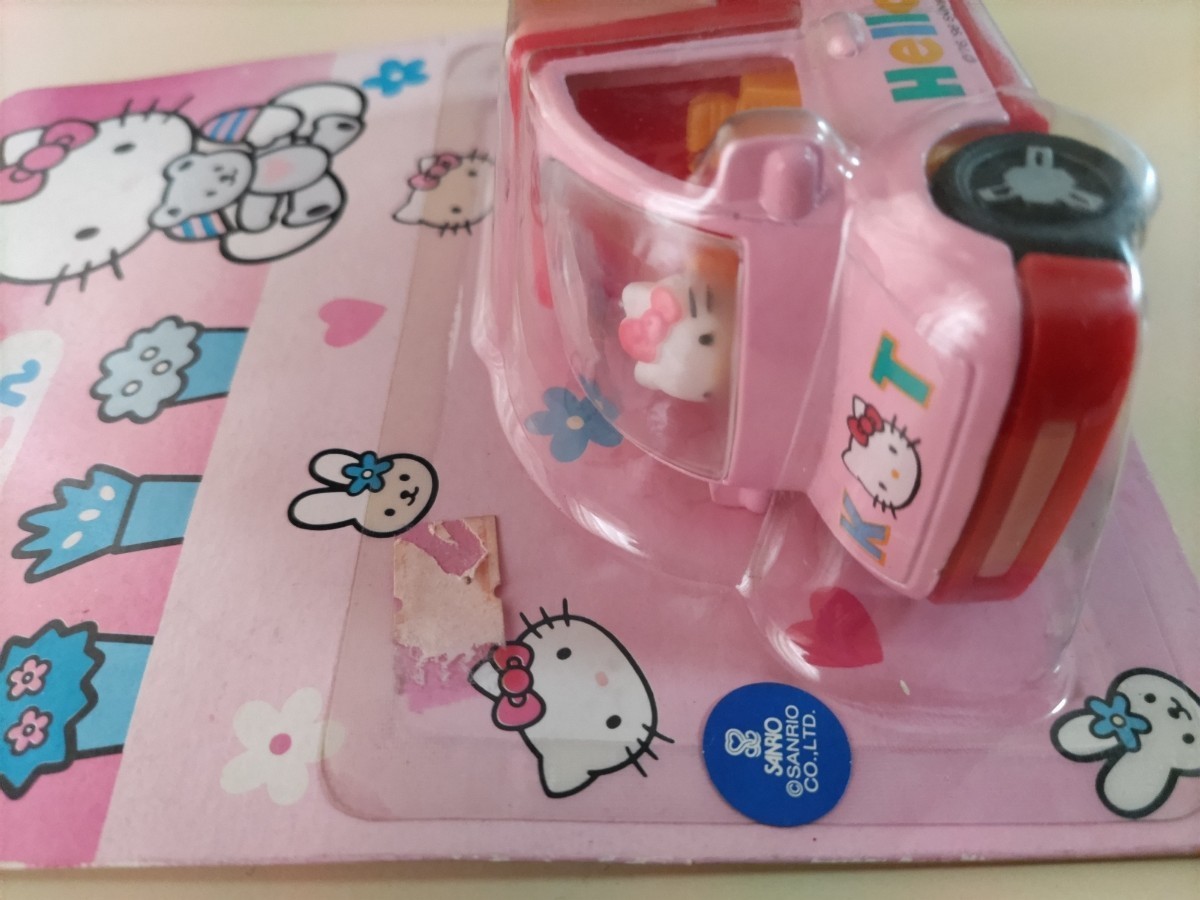 デッドストック 未開封品 ハローキティ おはなやさん ミニカー キティーちゃん プルバック 玩具 おもちゃ HelloKitty サンリオ　1996_画像3