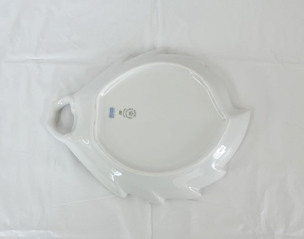 ◎【ROYAL COPENHAGEN】ロイヤルコペンハーゲン リーフディッシュ ホワイト 食器 お皿 中古品 箱あり/kb2824_画像4