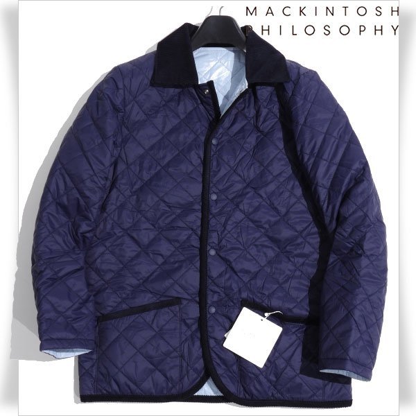 新品1円～★定価3.3万 MACKINTOSH マッキントッシュ フィロソフィー リバーシブル キルティングコート 42 XL ウァレンフォード ◆2530◆_画像1