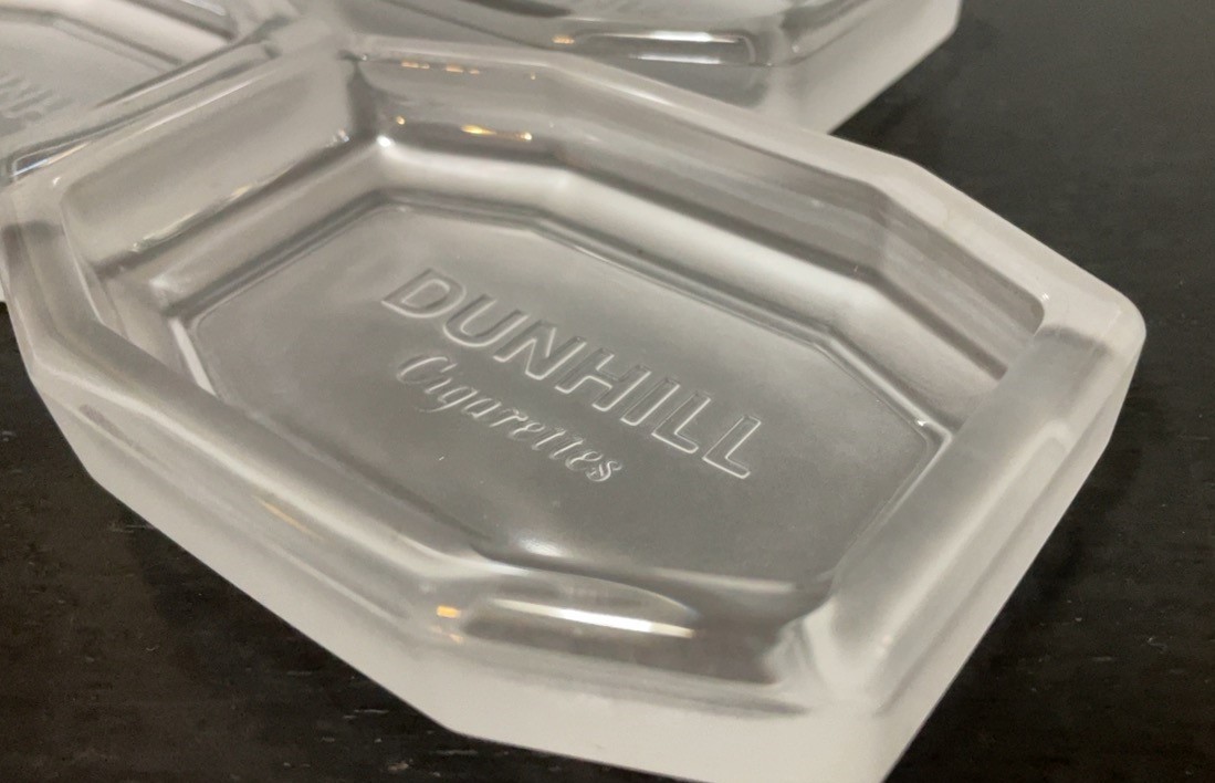 ■47 dunhill ダンヒル アッシュトレイ ガラス灰皿 小物置き 昭和レトロ 複数個あり_画像3