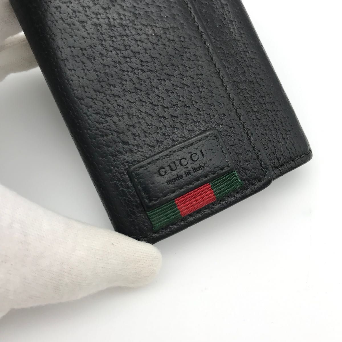 正規品 美品 グッチキーケース グッチシェリーライン 6連キー GUCCI