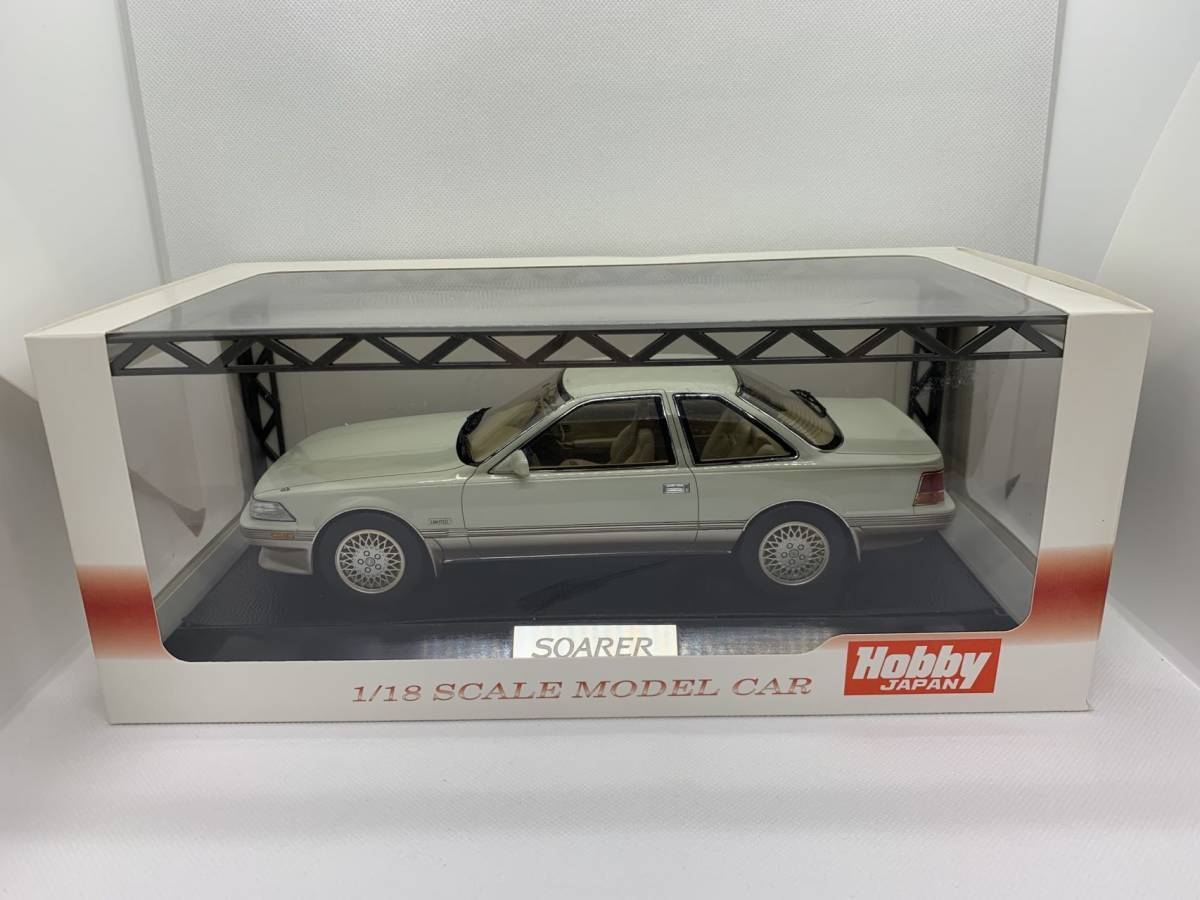 Hobby Japan 1/18 トヨタ ソアラ Toyota Soarer 3.0GT Limited (MZ20) 1986 Crystal White Toning 6143 J01-01-007_画像7