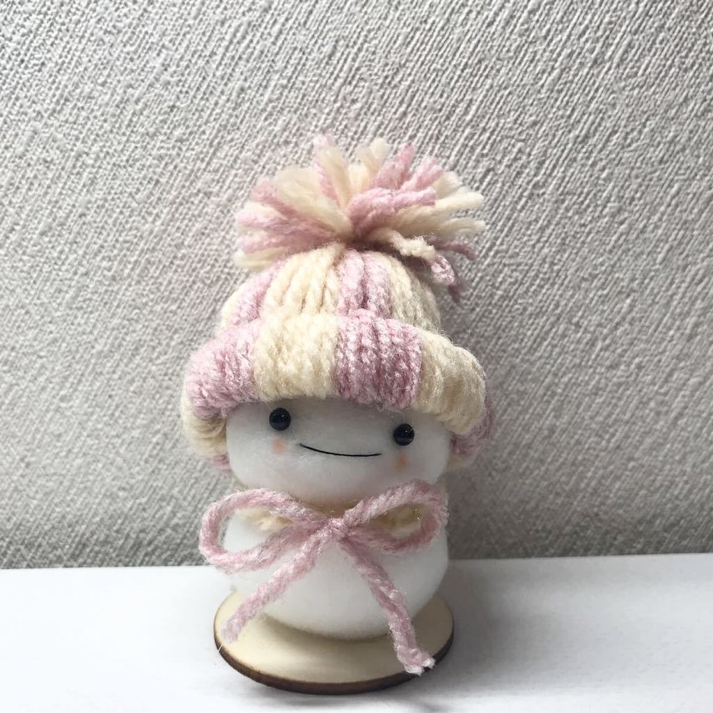 ハンドメイド　ゆきだるま 雪だるま　毛糸の帽子_画像4