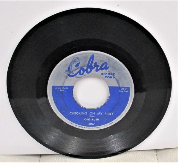 Blues 45 ● Otis Rush - It Takes Time / Checking On My Baby [US ORIG '58 Cobra Record Corp. 5027 ]_画像2