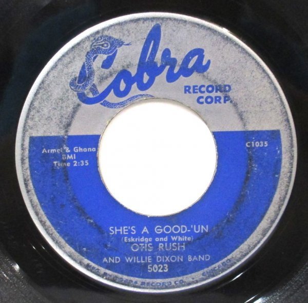 *.Blues 45 Otis Rush And Willie Dixon Band Three Times A Fool / She\'s A Good \'Un [ US ORIG \'58 Cobra Record Corp. 5023]