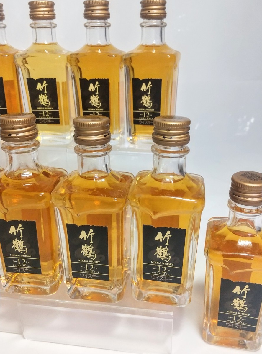 レア ★★ 竹鶴 12年 竹鶴12年 50ml　ミニボトル　ミニチュア　whisky　 TAKETSURU　NIKKA ニッカ　試飲 見本 箱 入り 販促物 ウイスキー_画像4