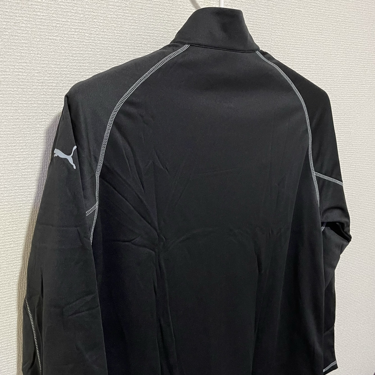  Puma Golf *USXL( japanese 3L-4L rank ) full Zip * jacket / fleece / outer garment / long sleeve / autumn winter / black * direct import *PUMA black * large size * free shipping 