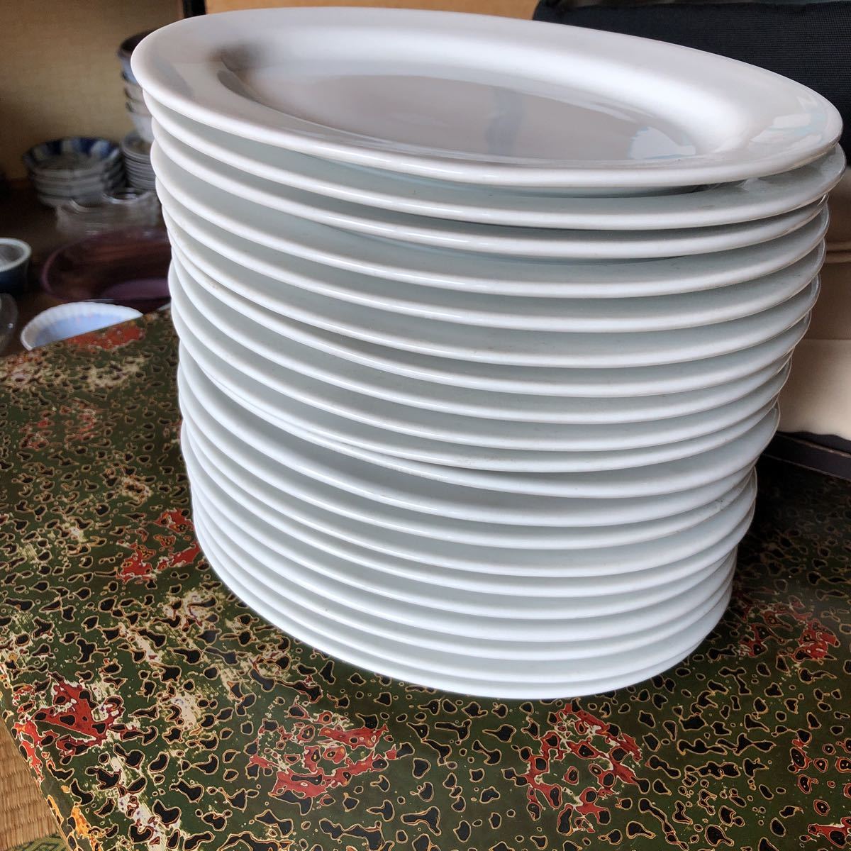 白いお皿 白食器　白プレート陶器皿20枚セット業務用　大量食器_画像4