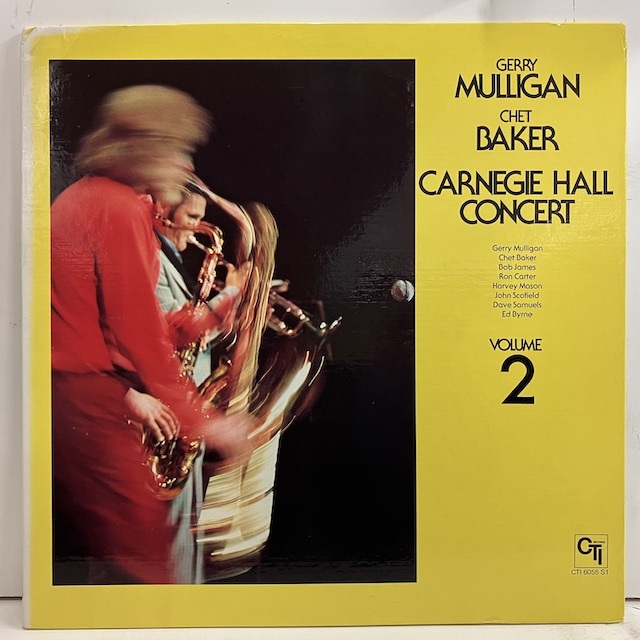 ■即決 JAZZ Gerry Mulligan Chet Baker / Carnegie Hall Concert Volume2 cti6055s1 j38548 米オリジ Vangelder刻印_画像1