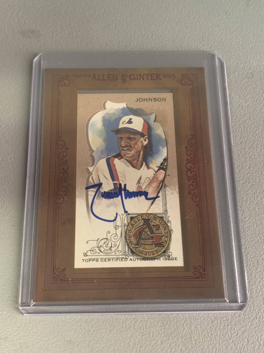 Randy Johnson 2023 Topps Allen & Ginter Framed Mini Auto 直書き