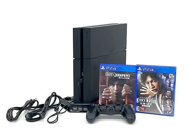 SONY PS4本体 PlayStation4 CUH-1200A ジャッジアイズ/ロストジャッジメント クーリングファン付コントローラー充電縦置きスタンド付