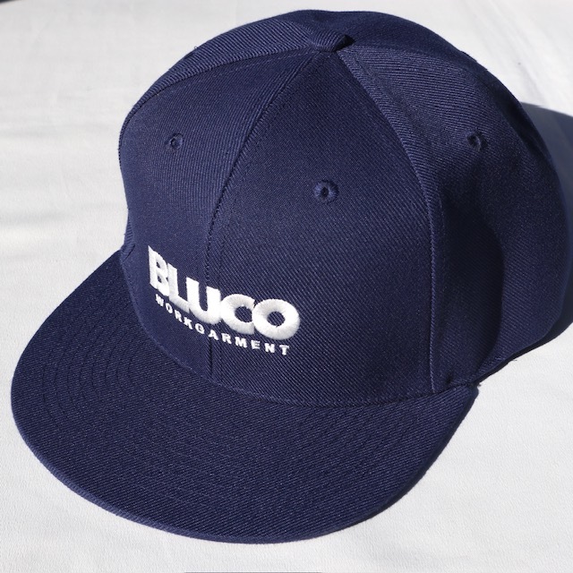BLUCO スナップバックキャップ ブルコ 6PANEL CAP logo 1413 ネイビー ベースボールキャップ_画像2