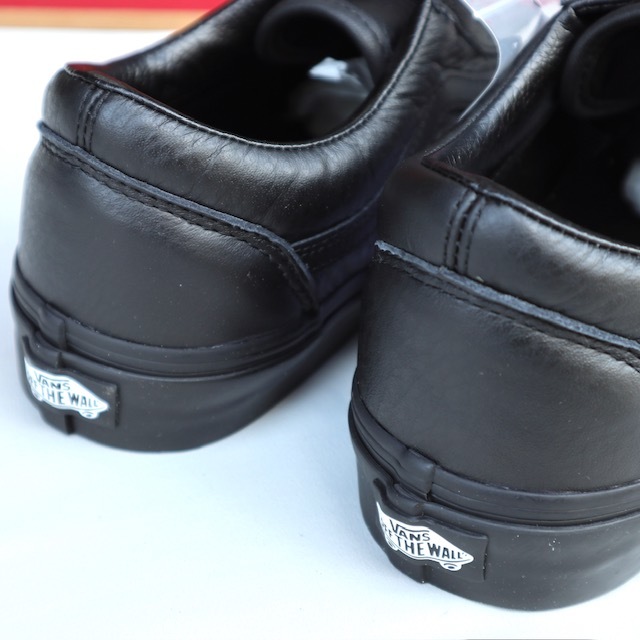 30cm Vans OLD SKOOL レザー バンズスニーカー オールドスクール（Leather）Black/Black US12_画像4