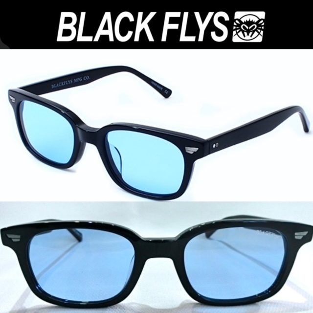 ライトブルーレンズ ブラックフライ FLY SLAMMER サングラス BlackFlys BLACK/Lt.Blue_画像1