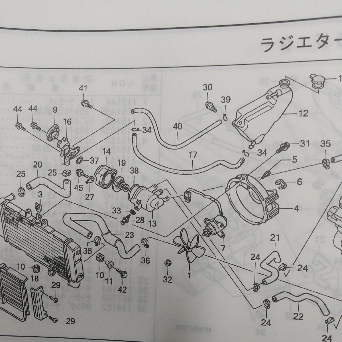 CB400SF NC31 NC39 NC42 ラジエター　フィラーネック　19106-MF5-003 　スーパーフォア400_画像2