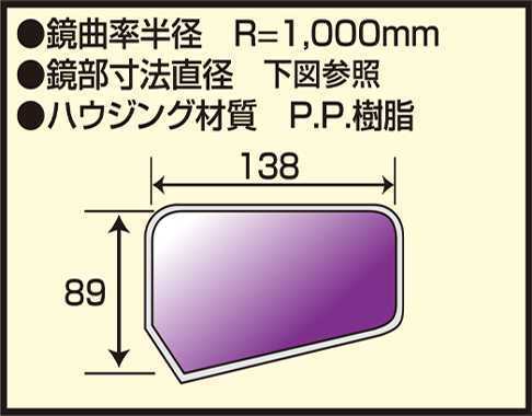 ★即日発送可★タナックス　ナポレオンミラー　AJS2-10R AJS2-10L　CBX400F CBR400F 10mm　汎用_画像4