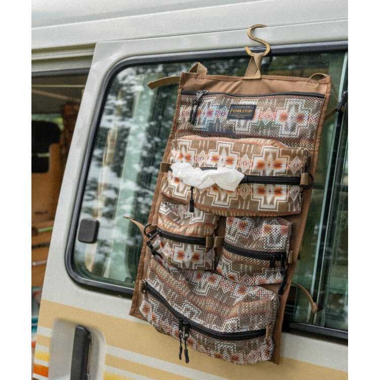 ペンドルトン キャンパーズポーチ YURIEコラボ企画 カーキ 横31×高さ50cm #PDT-000-223036-KHAKI CAMPERS POUCH PENDLETON 新品 未使用_画像7