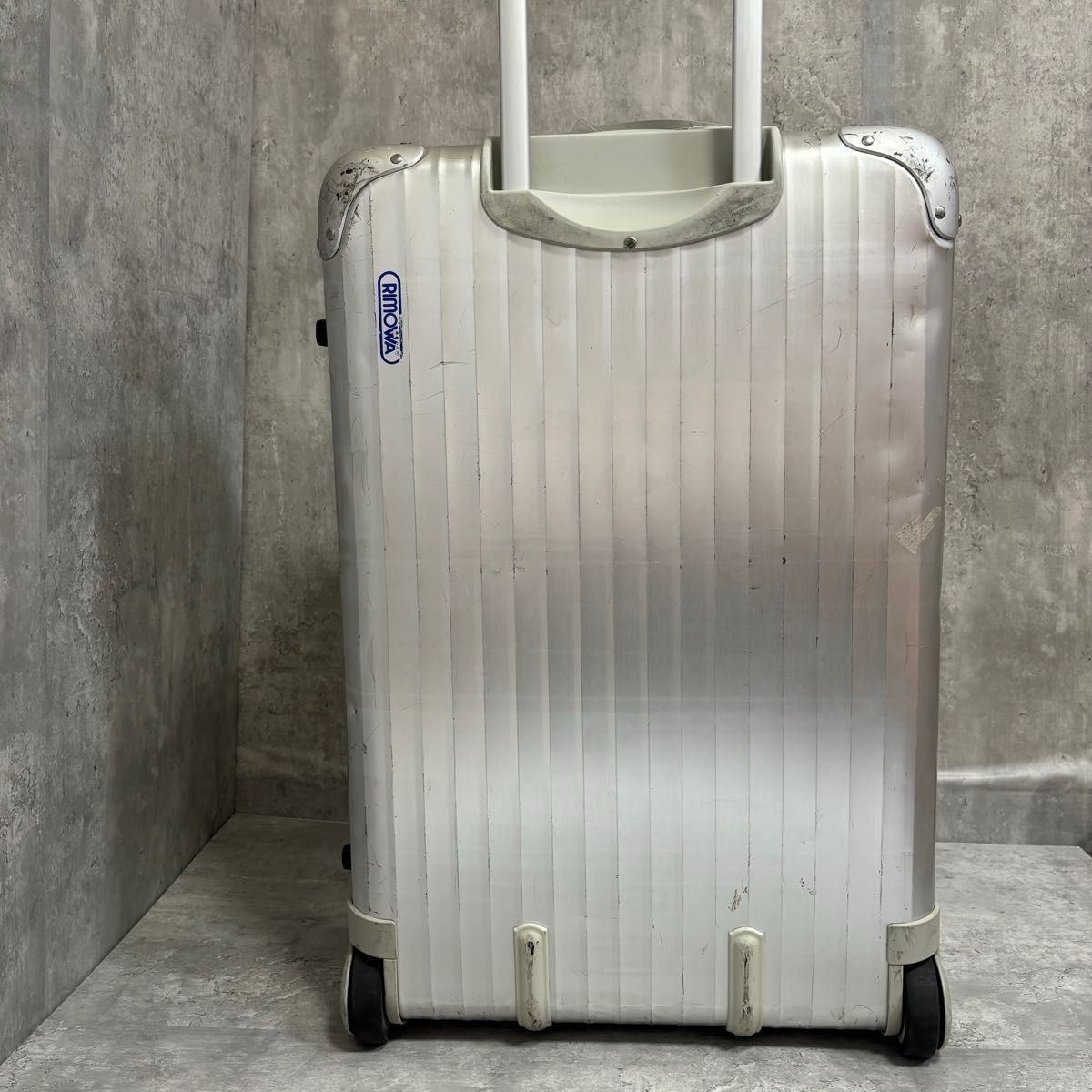 RIMOWAトパーズ2輪キャリーバッグ63L リモワ 廃盤モデル 青ロゴ