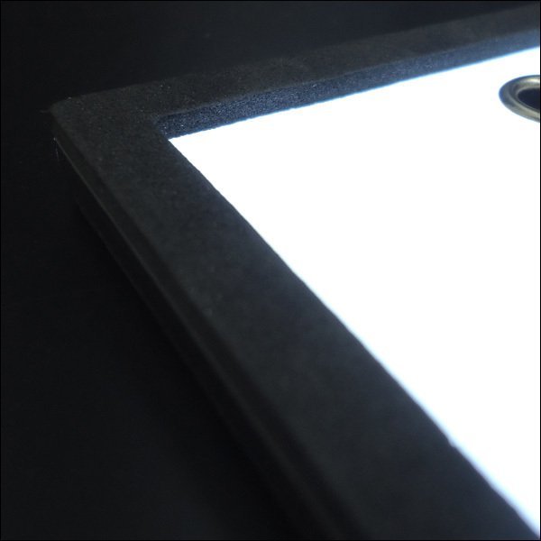 LEDナンバープレート [2枚] 字光式 12V/24V兼用 全面発光 白 薄型 装飾フレーム/22ш_画像6
