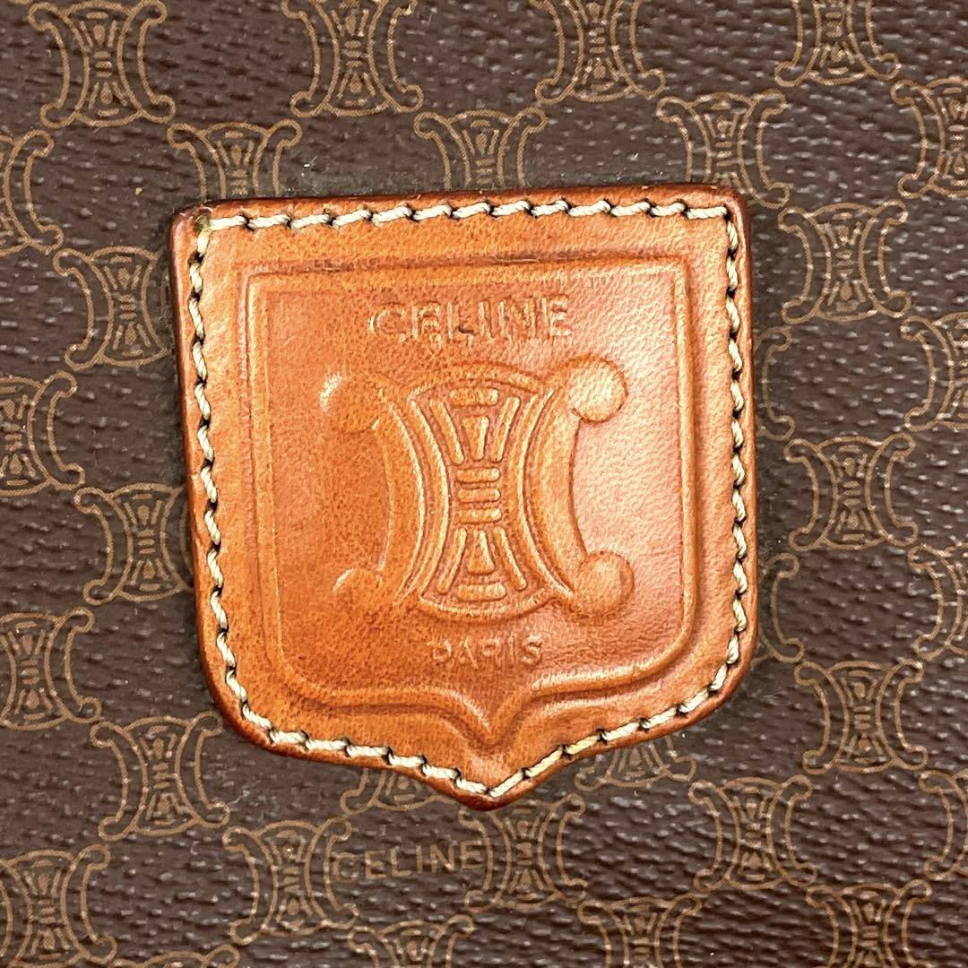 美品 CELINE セリーヌ ボストンバッグ ハンドバッグ 大容量 マカダム柄