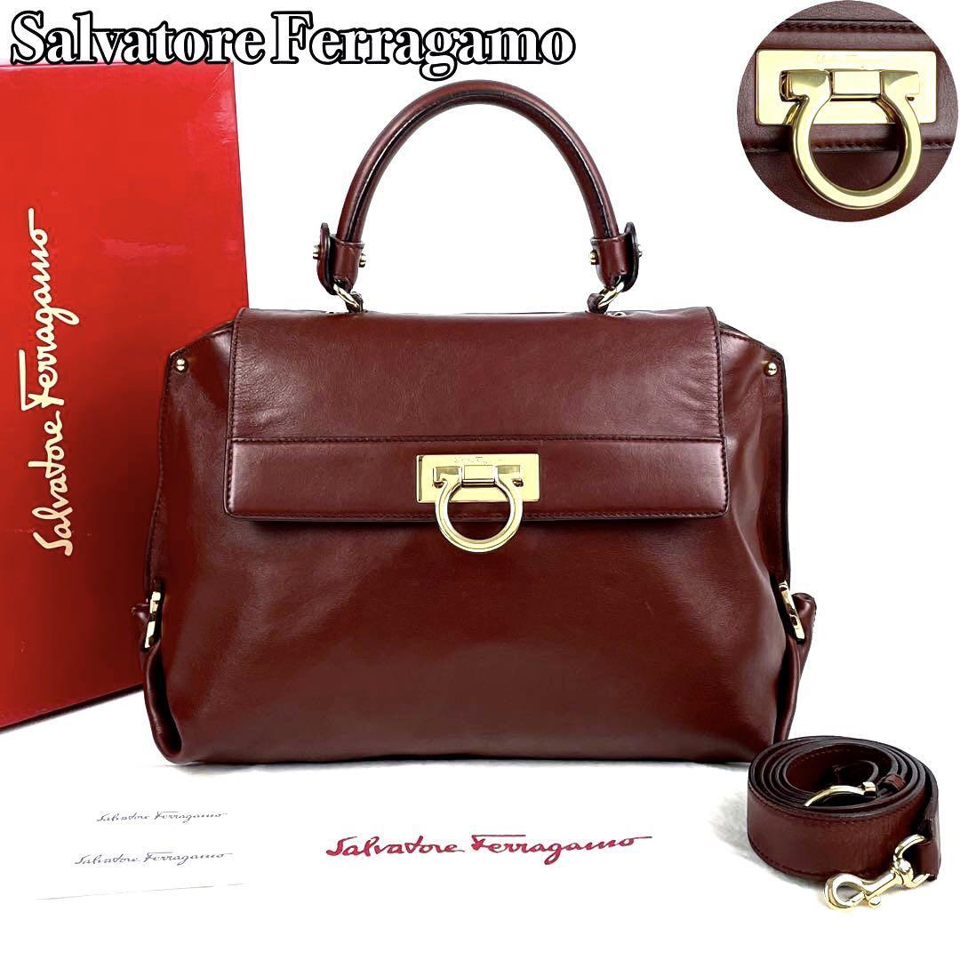 極美品】Salvatore Ferragamo サルヴァトーレフェラガモ ハンドバッグ