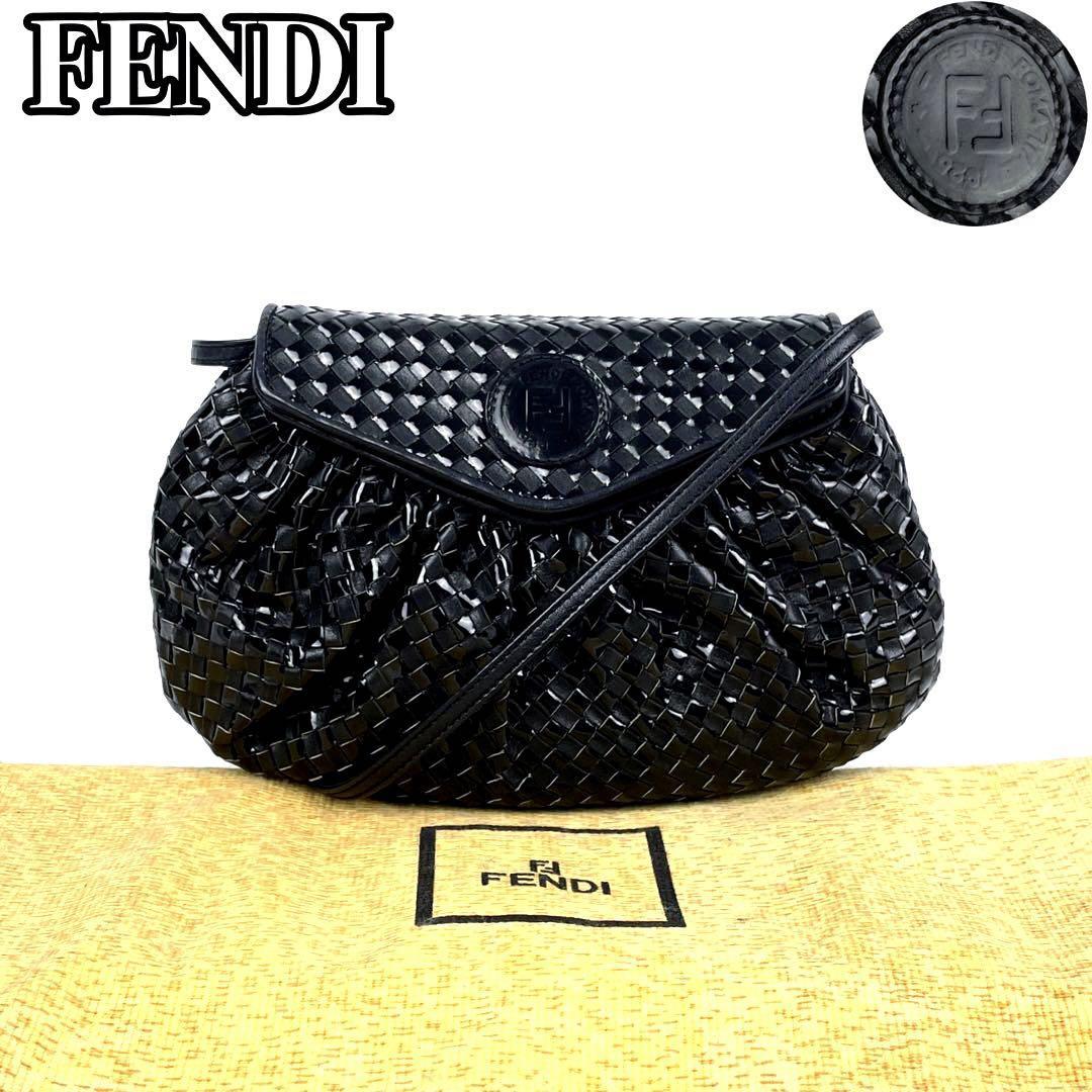 極美品】FENDI フェンディ ショルダーバッグ ポシェット FF ズッカ