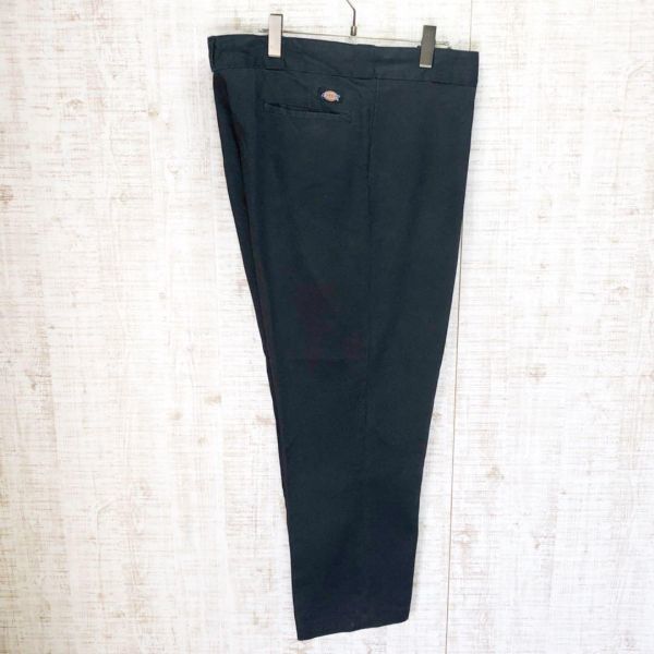 Dickies ディッキーズ ワークパンツ 黒 古着 42×30 ブラック メンズ レディース おしゃれ ゆるだぼ 3313_画像3