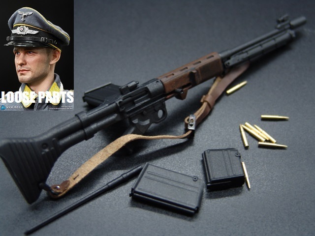何でも揃う Axel FG42機関銃後期型 1/6ドールパーツ:DID製:ドイツ空軍 G.I.ジョー
