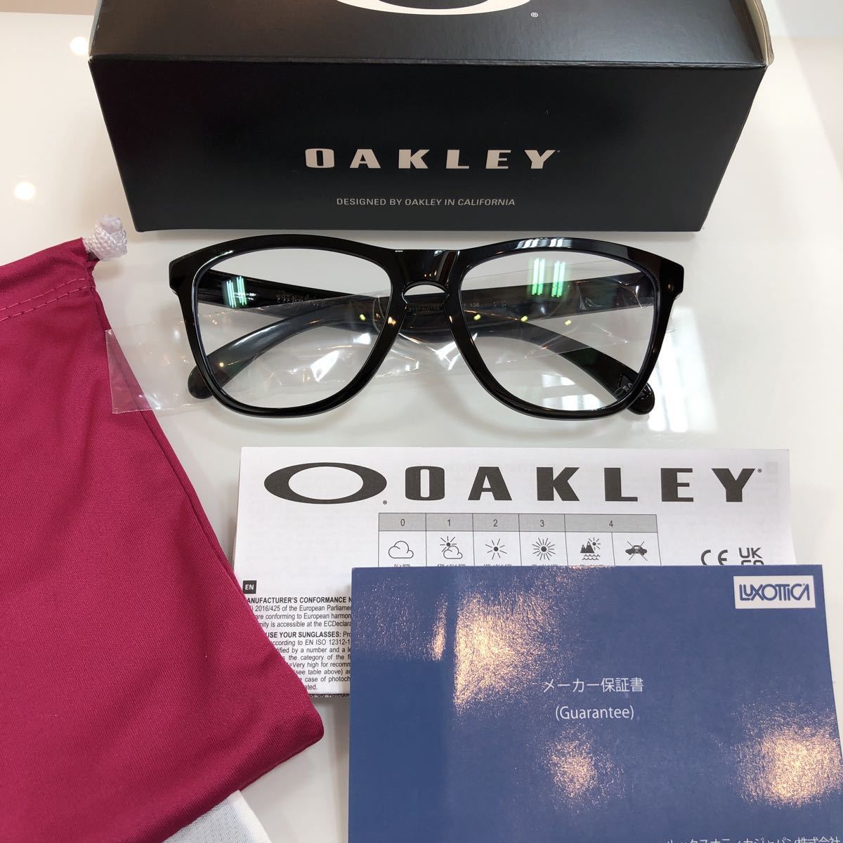 安心2年間正規保証付き! 正規品 オークリー OAKLEY 純正 ブルーライトカット フロッグスキン Frogskins OX8137A-0154 OX8137 8137-01 8137_画像10