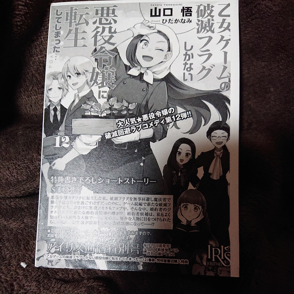 12巻書泉書店特典SSペーパー乙女ゲームの破滅フラグしかない悪役令嬢に転生してしまった…　１２ （一迅社文庫アイリス山口悟／著_画像1