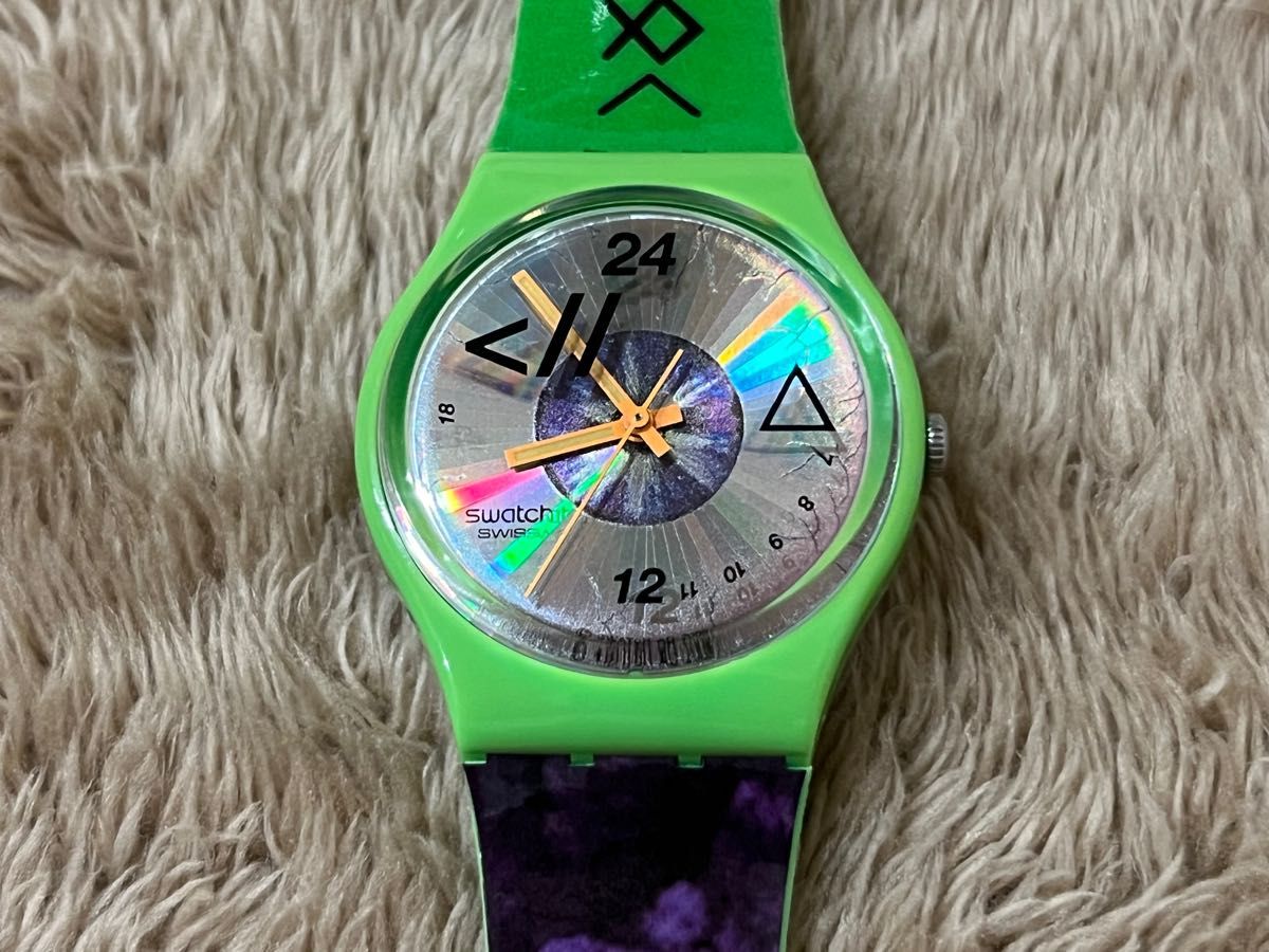 SWATCH スウォッチ PLAYA LOOK GZ215 クラブウォッチ 目玉 未使用 腕時計 稼働品 限定 レア