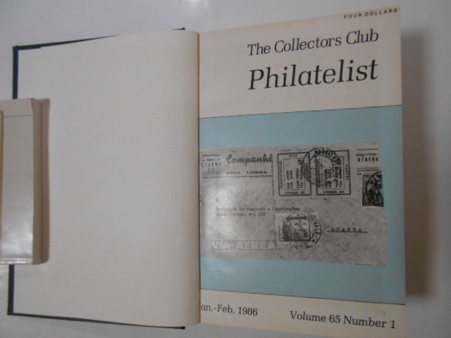 アメリカ切手の本　PHILATERIST　(合本)　Vol.65　1986　The Collectors Club　全体にシミ・ヤケが多数ありますが判読可能です。_画像2
