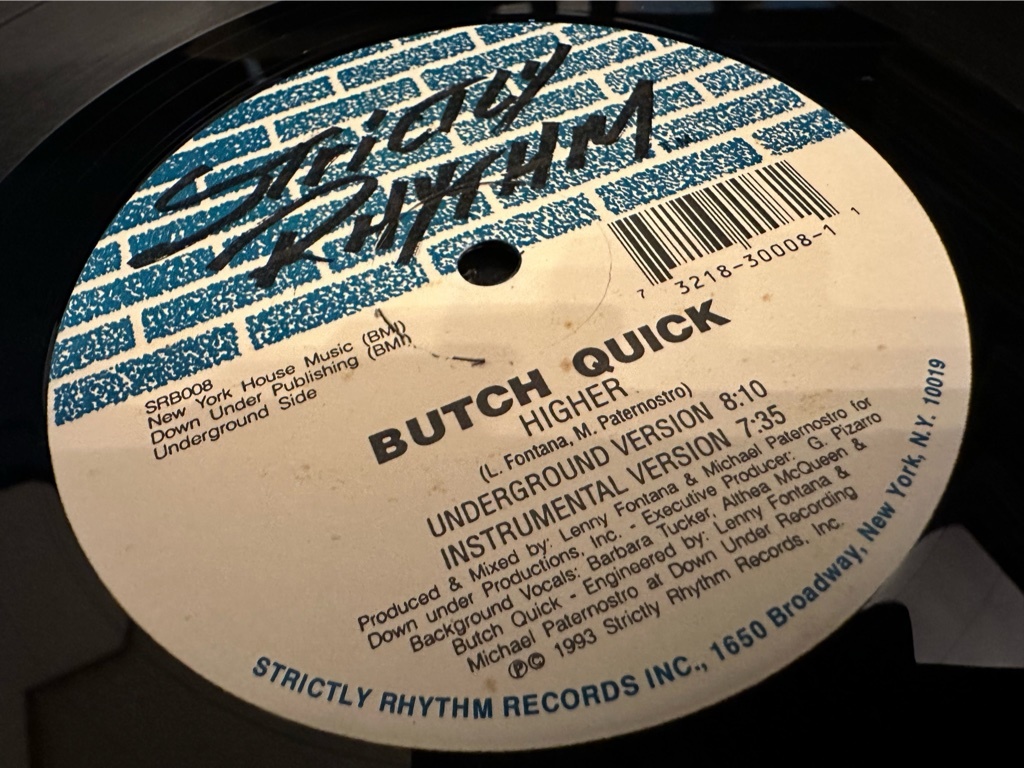 12”★Butch Quick / Higher / ディープ・ヴォーカル・ハウス・クラシック！_画像1