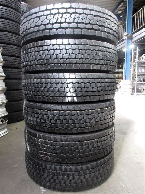 送料無料 225/80R17.5 BS M800 M888 ミックス バリ溝 17.5×6.00 両面再塗装 6本セット フォワード レンジャー ファイター等_画像5