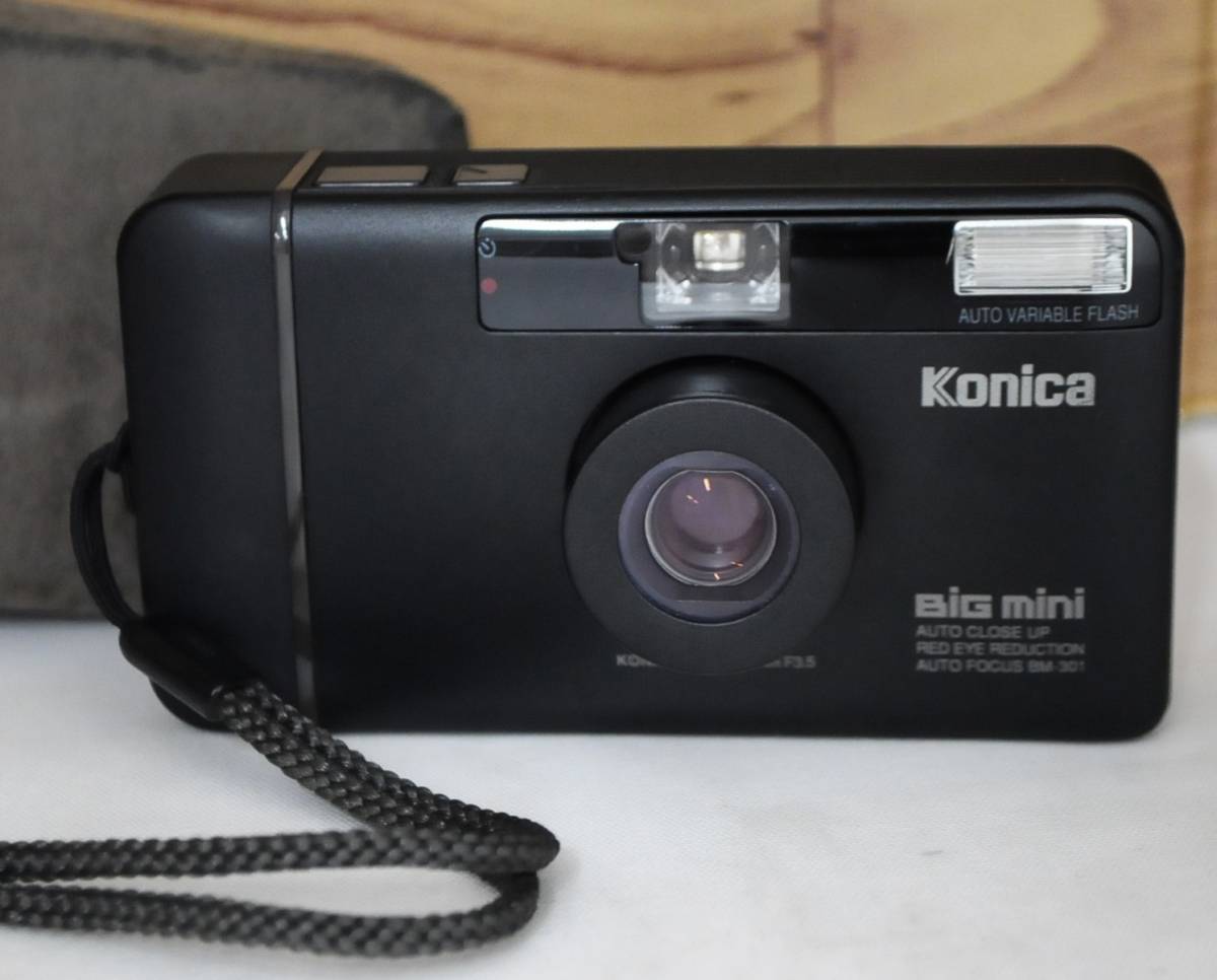 ☆ KONICA コニカ BiG mini BM-301 黒 ☆ かなり美品、動作品 ☆ 簡単