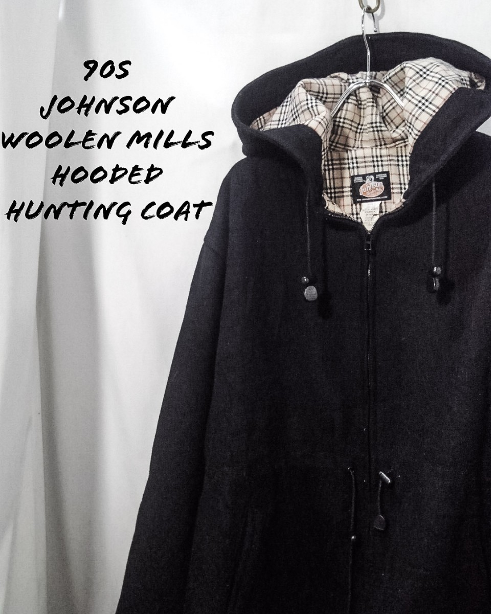 Vintage johnson woolen mills hooded hunting coat 90s ジョンソン ウーレンミルズ フード付き ハンティング コート USA製 ビンテージ