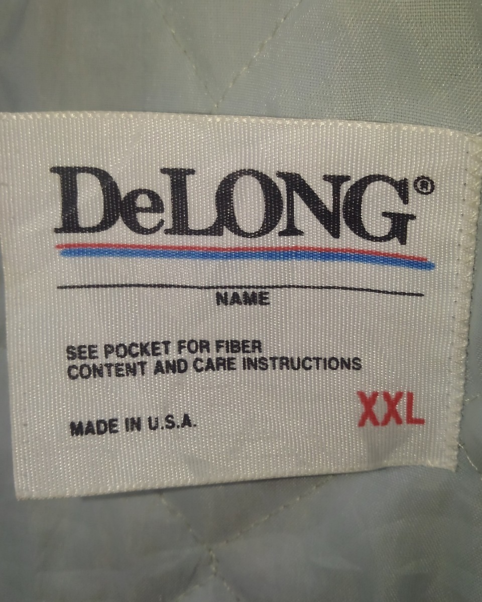 Vintage DeLONG Wolverine nylon stadium jacket 80s デロング ウルヴァリンズ ナイロン スタジアム ジャケット スタジャン USA ビンテージ_画像9