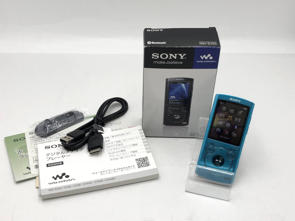 5739】[1円~] SONY WALKMAN ウォークマン NW-S764 8GB ブルー