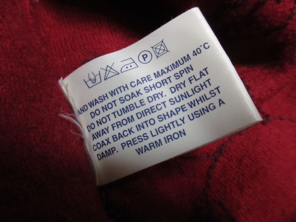 昭和レトロ80's古着・Tulchan ・リーフ刺繍柄ニットカーディガン・ゆったりサイズ・ボタンが可愛い_画像6