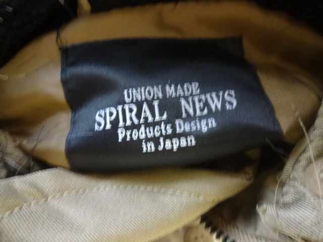 SPIRALNEWS 中綿ダウン N-3Bジャケット Mサイズ ベージュ 新品 スパイラルニュース_画像7