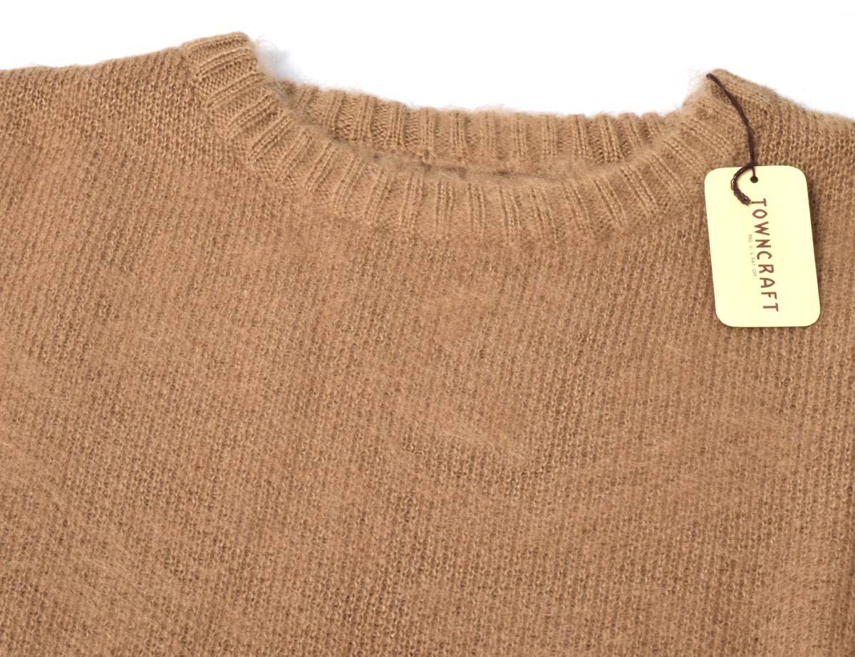  unused TOWNCRAFT Town craft shaggy knitted L sweater MOCA SHAGGY SOLID CREW SWATER TC21F00900